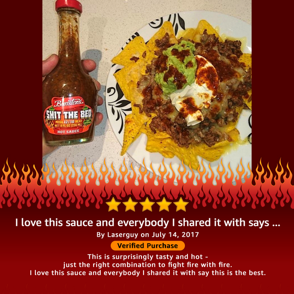 1 x Shit The Bed Hot Sauce (12/10 Heat)